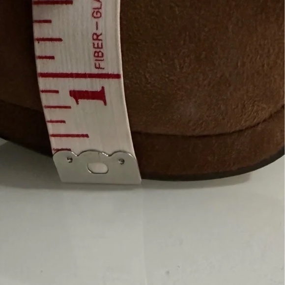 Like-New- Michael Kors Brown Gold Suede Side Zip Heel Ankle Boots (6) - Picture 9 of 12